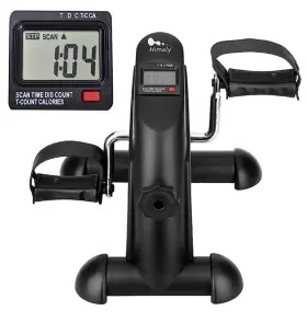B07jftq2ms Himaly Mini Exercise Bike Under Desk Pedal Leg Peddler Machine With Lcd Screen