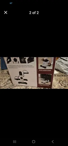 Esa003 Himaly Pedal Exerciser Leg And Arm Desk Bike