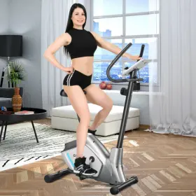 Co-sp37363 Hivvago Magnetic Stationary Upright Exercise Bike With Lcd Monitor And Pulse Sensor
