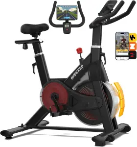 Hxd-ergo 772060318165 Hxd-ergo Stationary Exercise Bike With Dual Air And Magnetic Resistance Silent