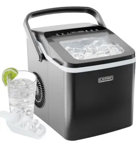 Rj56-bul-12 Iceman Dual-size Ice Maker Countertop - Portable Machine Large And Small