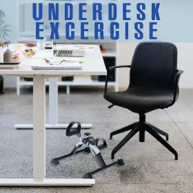 Iliving 850028393550 Under Desk Bike Pedal Exerciser With Electronic Display - Fully Assembled Fol #2