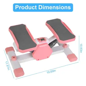Imountek 717971906360 Mini Stepper For Exercise Stair Steppers With Resistance Band 330lbs Weight #3