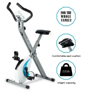 Insgym 973699140002 Folding Exercise Bike - Single Classic Glacier Foldable Stationary For #2