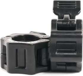 50478 Ironcompany Lock-jaw 1 Inch Barbell Collar Pair Black Osfa