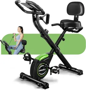Eb0542  Jelens Folding Exercise Bike 4 In 1 Stationary Magnetic Cycling Bicycle Upright Indoor