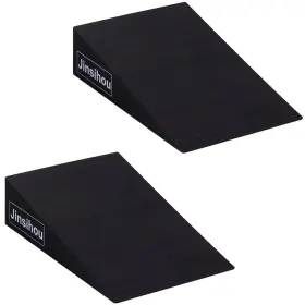 Jinsihou 331543615002 Squat Wedge Block Non-slip Slant Board Calf Stretcher 2pcs Ankle Foot Knee L