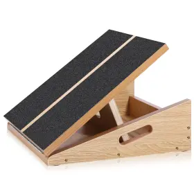 D8268k-11-n Jjshund Adjustable Wooden Slant Board For Calf Stretching Incline Stretch