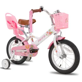 Joystar 037873930967 Little Daisy 14 Inch Kids Training Wheels Basket Streamer Toddler Cycle