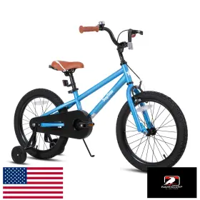 B078rjllsj Joystar 20 Inch Kids Bike For 7-10 Yr Boys Training Wheels And Coaster Brake Blue