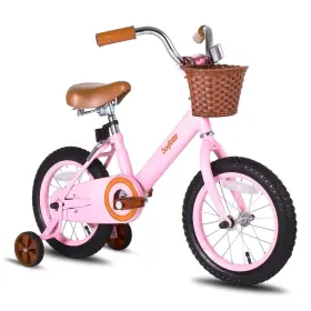 B07vc53vr4 Joystar 12 Inch Kids Bike With Training Wheels And Basket - Vintage Girls Boys
