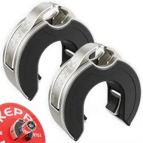 Keppi Fitness 632125458482 Keppifitness Barbell Clips C-shape Clamps For Weight Silver Grey