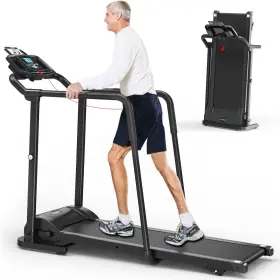 Ksports 060806230754 Advanced Rehab Walking Treadmill With 2.25hp Motor Long Handrails For Balanc