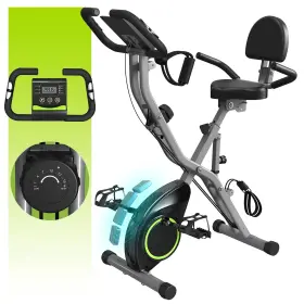 Kurono 768523881291 817 5 In 1 Foldable Stationary Bike With 16-level Magnetic Resistance