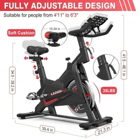 Jk-01 Labodi Exercise Bike Stationary Indoor Cycling Cycle For Home Cardio Gym #2