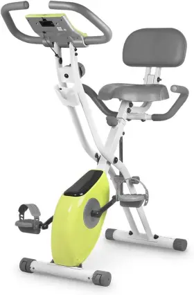 Leikefitness 445007332380 Ultra-quiet Folding Exercise Bike Magnetic Upright Bicycle With Heart Rate Lcd