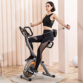 Leikefitness 623064787078 Folding Stationary Bike Recumbent Exercise With Lcd Monitor