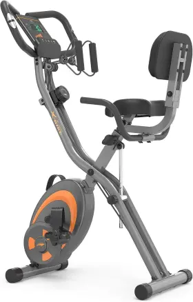 Bc-2280 Leikefitness Folding Stationary Bike Recumbent Exercise With Arm Resistance Bands