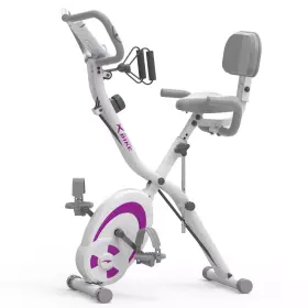 Bc22802 Leikefitness Folding Stationary Recumbent Cycling Exercise Bikes Lcd Monitor 12 Levels White