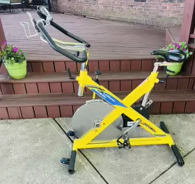 15100-7 Lemond Revmaster Classic Upright Stationary Bike Yellow Indoor Use. Cycling #3