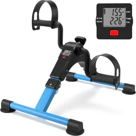 Lewanja 313055434417 Folding Exercise Bike Pedal Exerciser Portable Desk With Lcd Display For Ar
