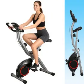 Linbolusa B0d3d6bbjr Foldable Exercise Bike For Small Apartments Stationary Bikes Home