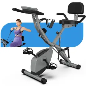 Us-lb-818 Linbolusa Indoor Exercise Bike For Seniors 5 In 1 Foldable Stationary With 16-lev