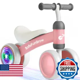Little Dove B0fpr5sdh4 Colorful Lighting Baby Balance Bike Toys For 1 Year Old Girl Gifts