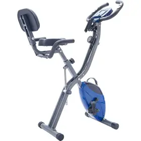 Liveditor 698452620244 Folding Exercise Bike With 10-level Adjustable Resistance Blue #2