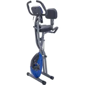 Liveditor 698452620244 Folding Exercise Bike With 10-level Adjustable Resistance Blue #3
