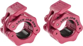 Lock-jaw Barbell Collars 634392199556 One Collar Pink Standard