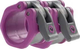 Lock-jaw Barbell Collars 634392199822 Hex 50mm / 2 Inch Olympic Bars Purple -hex