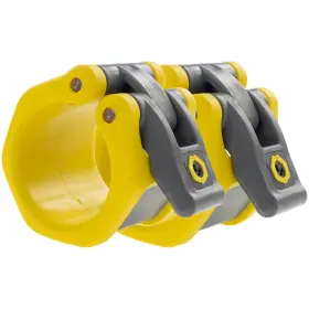 Lock-jaw Barbell Collars 634392199839 Lock-jaw Hex Olympic 50mm / 2 Inch Bars Yellow -