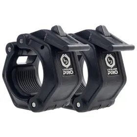 Lock-jaw Barbell Collars 750253235666 Pro 2 Collar - Quick Release Clamp All Black