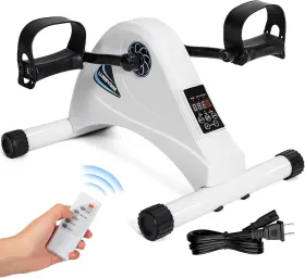 Lubbygim 313113748784 Electric Mini Exercise Bike Quiet Pedal Exerciser For Arms And Legs Fitness