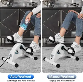 Lubbygim 629722591438 Motorized Mini Exercise Bike Pedal Exerciser For Seniors Rehab Training 6levels #3