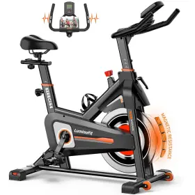 Luminofit 707310221728 Exercise Bike Magnetic Resistance Stationary Bikes For Home 350lbs Weight C