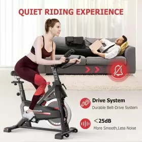 8721-02  Luminofit Indoor Cardio Workout Bike Stationary Cycling Fitness Home Exercise Us #3