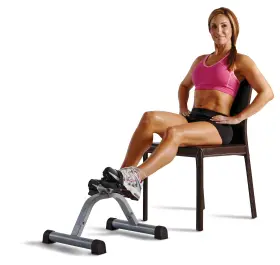 Marcy 725638190540 Portable Mini Pedal Exercise Cycle Compact Bike With Adjustable Manual Resist