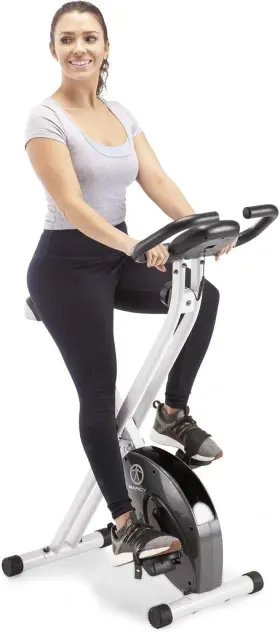 B0090okg38 Marcy Foldable Upright Exercise Bike Ns-654 Stationary Compact Workout Bicycle
