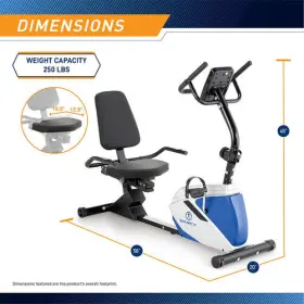 Me-1019r Marcy Me1019r Used Magnetic Recumbent Exercise Bike With 8 Resistance Levels - #3