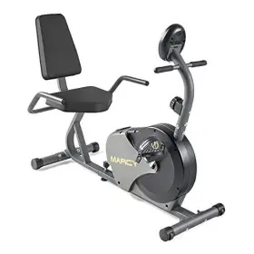 Ns716r Marcy Magnetic Recumbent Bike With Adjustable Resistance And Transport Wheels Ns