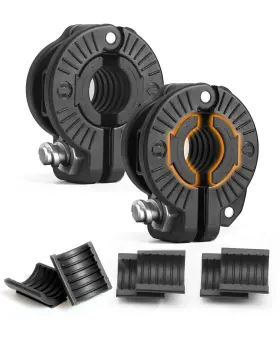 Maxrich 747783691581 Barbell Clamp 1 Inch Multiple Sizes And Adjustable Black 0.9-1.18inch