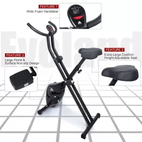 Mbuynow 841834136776 Foldable Exercise Bike Magnetic Upright With 8 Resistance Levels #2