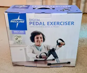 Mds100 Medline Mini Pedal Cycle Bike Stationary Exerciser For Arms Legs Lcd Display Foldable #2