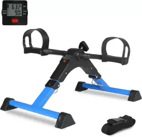 Meetwarm 696233641693 Pedal Exerciser Under Desk Exercise Peddler Arm Leg Folding Mini Statio