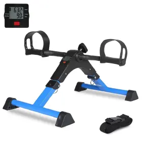 Meetwarm 725683459487 Pedal Exerciser Under Desk Exercise Peddler Arm Leg Folding Mini Statio