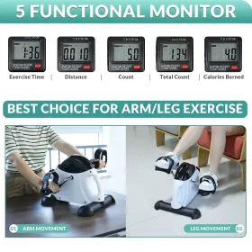 Meetwarm 725683459500 Pedal Exerciser Stationary Bikes For Seniors - Under Desk Mini Exerc #3