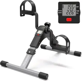 Memeda 744759471703 Momoda Under Desk Pedal Exerciser Mini Bike For Leg/arm - Foldable Peddler Wi