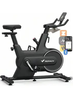 Merach 629722848389 Cycling Bike Stationary With App Data Tracking And Tablet Holder